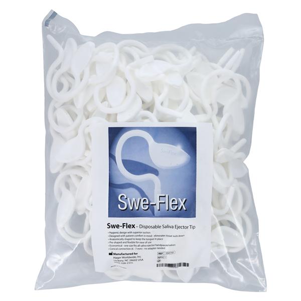 Sweflex Aspirator Tip White 100/Bx