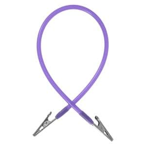 Super Pince à bavette Silicone Violet 3/paquet