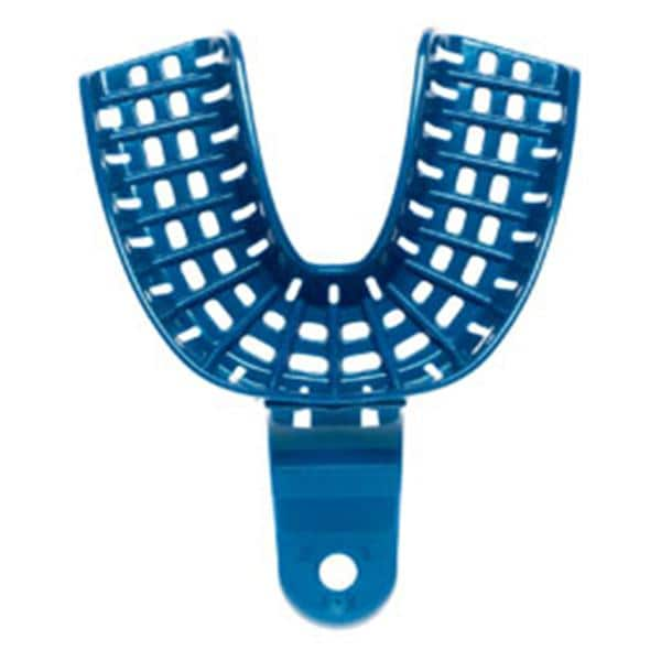 President Disposable Double Arch Impression Tray Perforated Lower 12/Bg