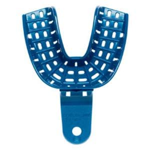 President Disposable Double Arch Impression Tray Perforated Lower 12/Bg