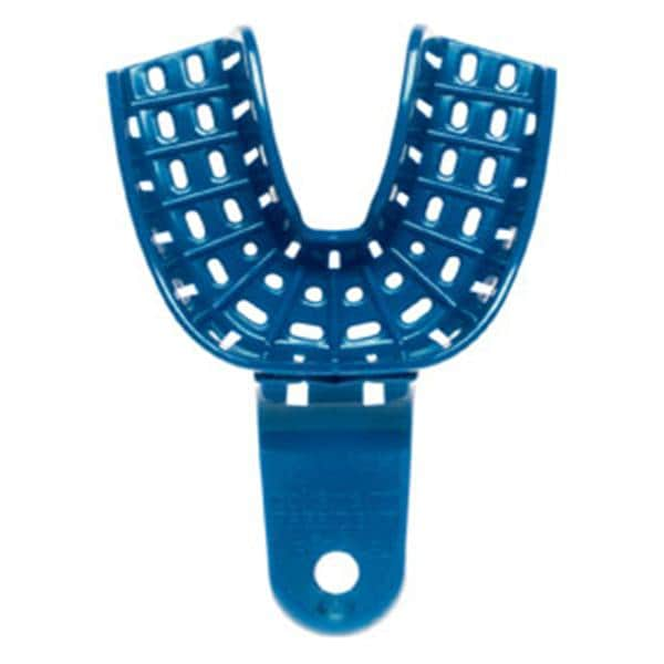 President Disposable Double Arch Impression Tray Perforated Lower 12/Bg