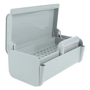 Tap & Slide Sterilization Tray 10 in x 3 in x 5 in Gray 1 Quart Ea