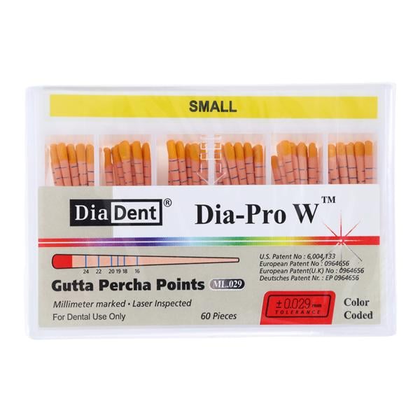 Dia-Pro W Gutta Percha Points Small 60/Bx