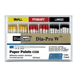 Dia-Pro W Absorbent Points Large Black 100/Bx