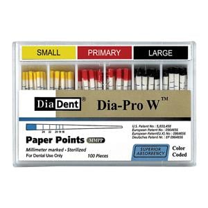 Dia-Pro W Absorbent Points Assorted 100/Bx