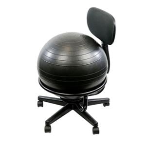 CanDo Stabilizer Ball Chair 5cm Black