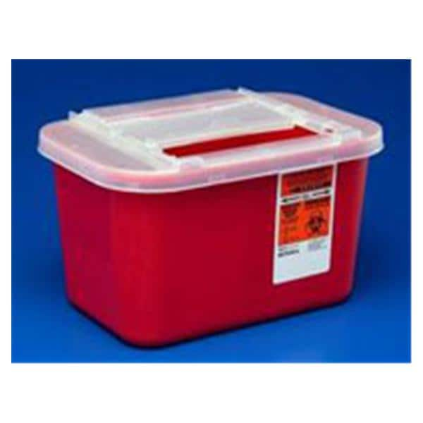 Sharps-A-Gator Sharps Container 1gal Red/Clear Ea