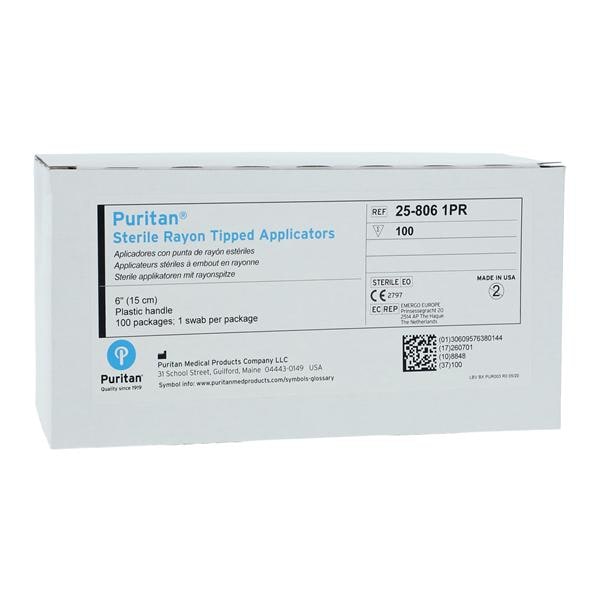 Pur-Wraps Swab Applicator 6 in Sterile 100/Bx