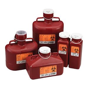 Container Sharps 3gal Red/Black Ea