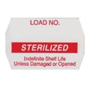 Sterilization Label White / Red 10 Rl/Bx