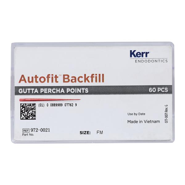 Autofit Backfill Cones Gutta Percha Fine-Medium 60/Pk