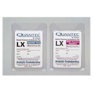 Quantec LX Axxess Rotary File 21 mm Size 25 Stainless Steel Pink 0.12 5/Pk