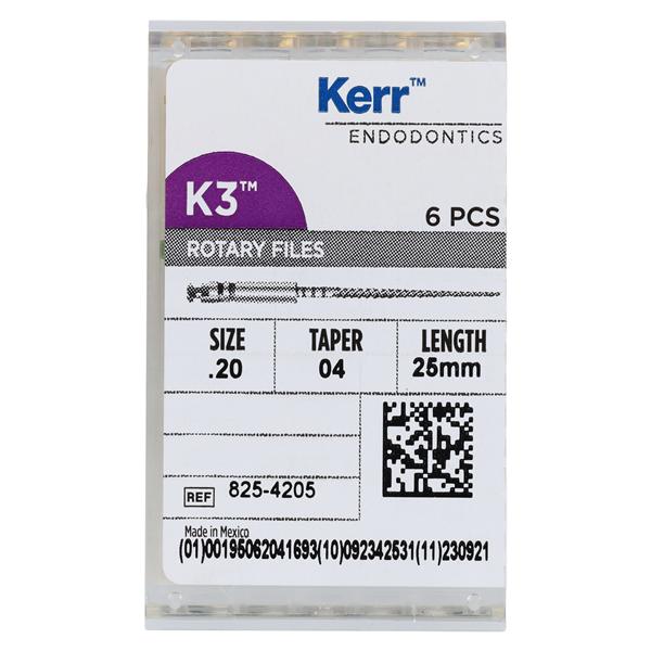 Limes motorisées K3  .04 25mm 6/Paquet