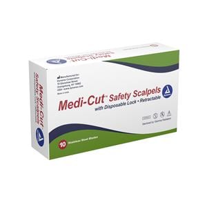 Medicut Scalpel 1 Sécurité Stérile Jetable 10/boîte