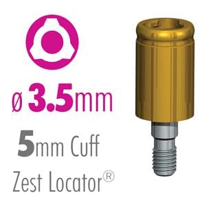 Zest LOCATOR Abutment 3.5 mm x 5 mm Ea