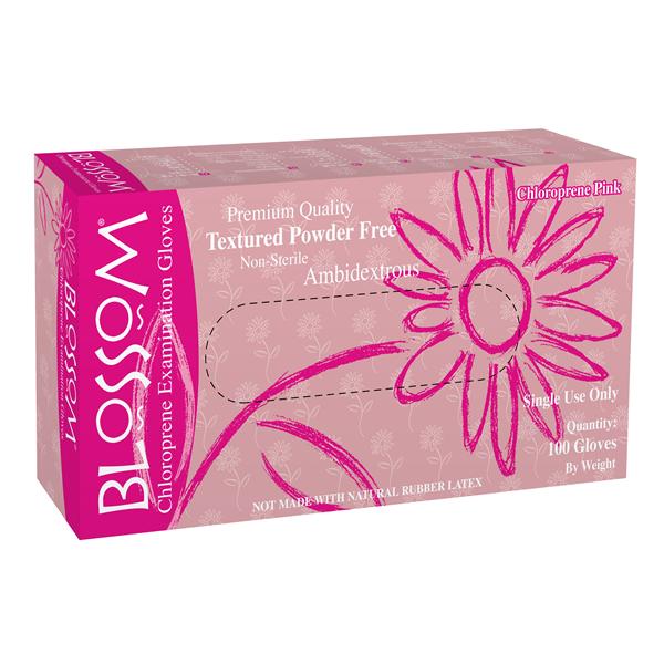 Blossom Exam Gloves Large Pink Non-Sterile