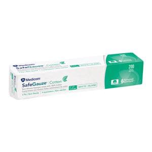 SafeGauze Cotton Non-Woven Gauze 2x2" Non-Sterile LF