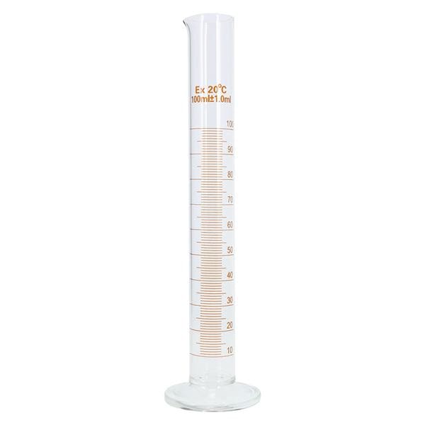 Graduated Cylinder Glass 100mL EA