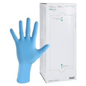 Micro-Touch Nitra-Tex Exam Gloves Large Blue Sterile