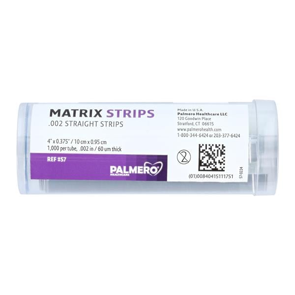 Mylar Matrix Strips Straight 0.002 in 1000/Bx