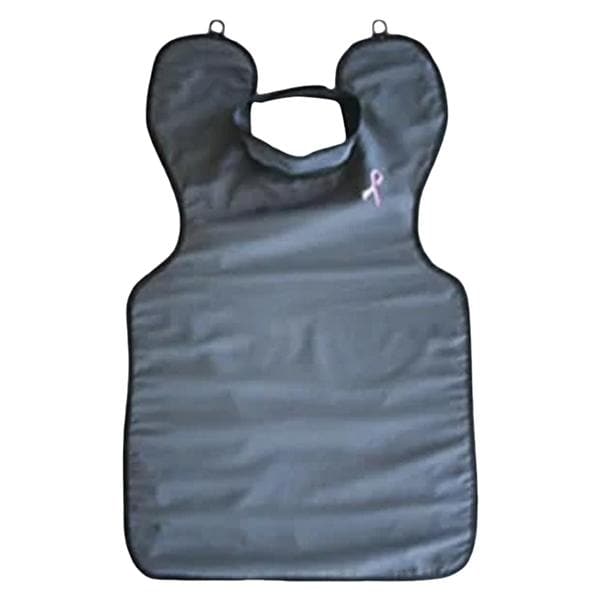 Lead-Free X-Ray Apron Adult Charcoal With Collar Ea