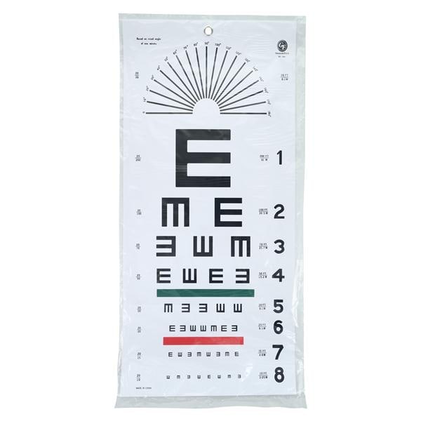 Illiterate Chart Vision Testing 20' Testing Distance Ea