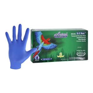 Avianz EZ Don Exam Gloves Small Blue Non-Sterile