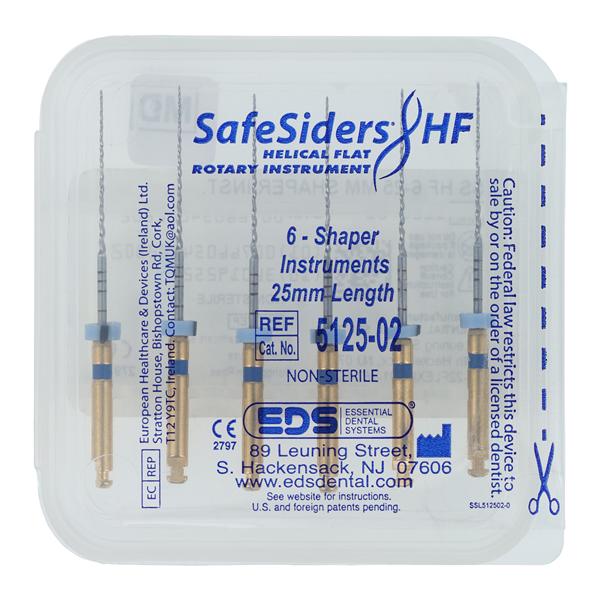 Safesider HF Shaping Rotary Instrument 25 mm Size #30 Nickel Titanium 0.02 6/Pk