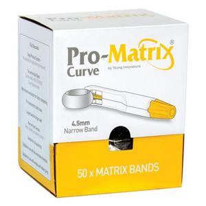 Pro-Matrix Bande pour matrice Courbé Étroit 4,5 mm 50/boîte