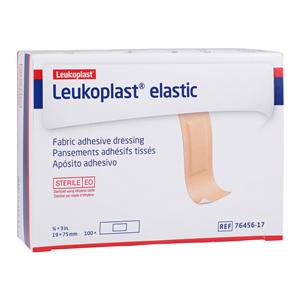 Leukoplast Strip Bandage Elastic/Fabric 3/4x3" Tan Sterile 100/Bx, 12 BX/CA