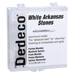 White Arkansas Mounted Stones White 12/Bx