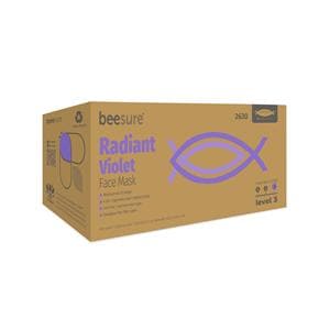 BeeSure Face Mask Face Mask ASTM Level 3 Violet 40/Bx