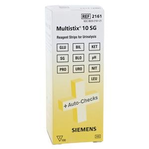 Multistix Bande de test Test d urine 10 SG Exemption CLIA 100/bouteille