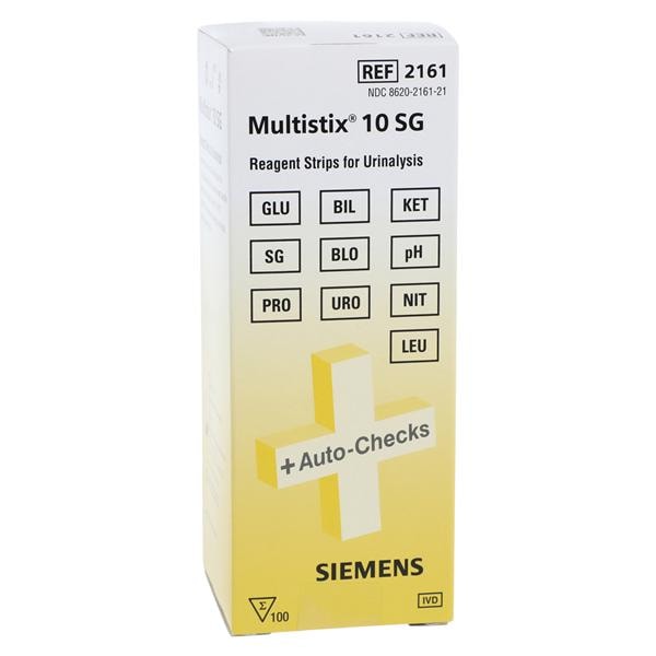 Multistix Bande de test Test d urine 10 SG Exemption CLIA 100/bouteille