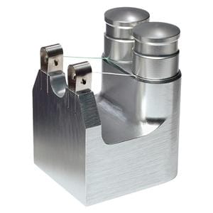 SafeDispense Distributeur de soie dentaire Double Aluminium Ch.