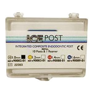 ICE Post Fiber Posts Refill 1 mm White 10/Pk