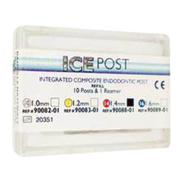 ICE Post Fiber Posts Refill 1.4 mm Red 10/Pk