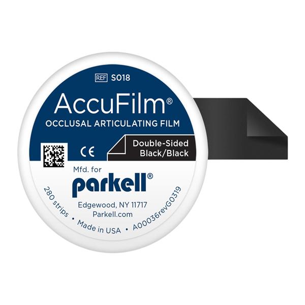 AccuFilm II Articulating Film Black / Black Double Sided Pre-Cut Strips 280/Bx