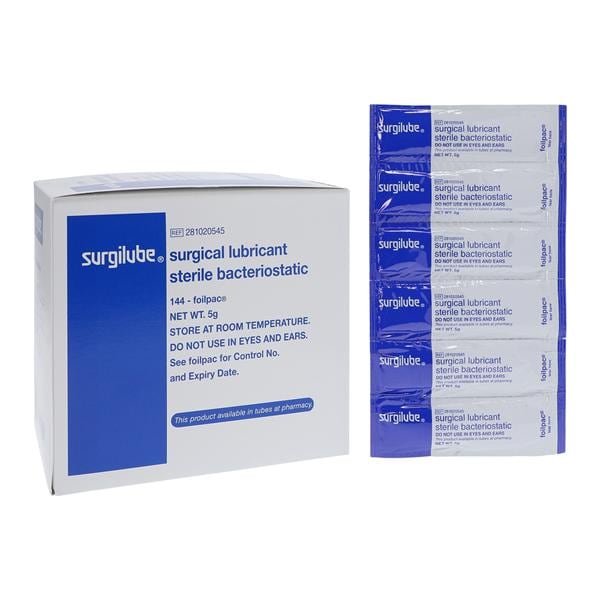 Surgilube Lubricant 5gm Packet 144/Bx