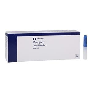 Monoject Aiguille Embase en métal Cal. 30 Très court Bleu 100/boîte