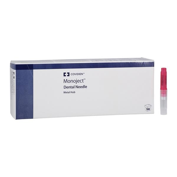 Monoject Aiguille Embase en métal Cal. 25 Court Rouge 100/boîte