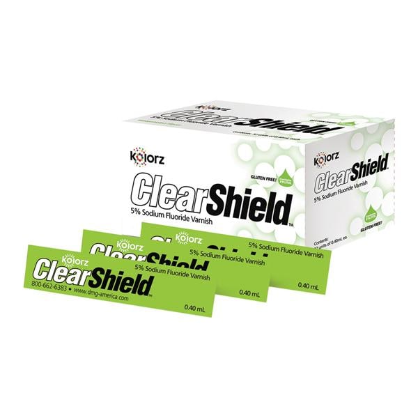 Kolorz ClearShield Fluoride Unit Dose 5% NaF 0.4 mL Bubblegum 35/Bx