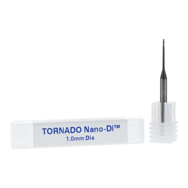 TORNADO Nano-Di Diamond 2 Flute Ball End Milling Bur Ea