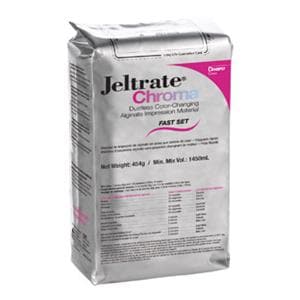 Jeltrate Chroma Dust Free Alginate Pouch Package Fast Set 1Lb