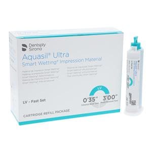 Aquasil Ultra Impression Material Wash Fast Set Light Body Mint Refill 4/Bx