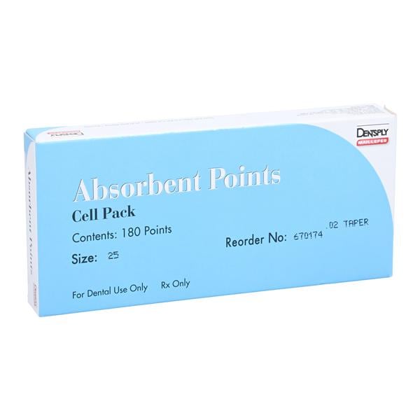 Absorbent Points Size 25 0.02 180/Bx