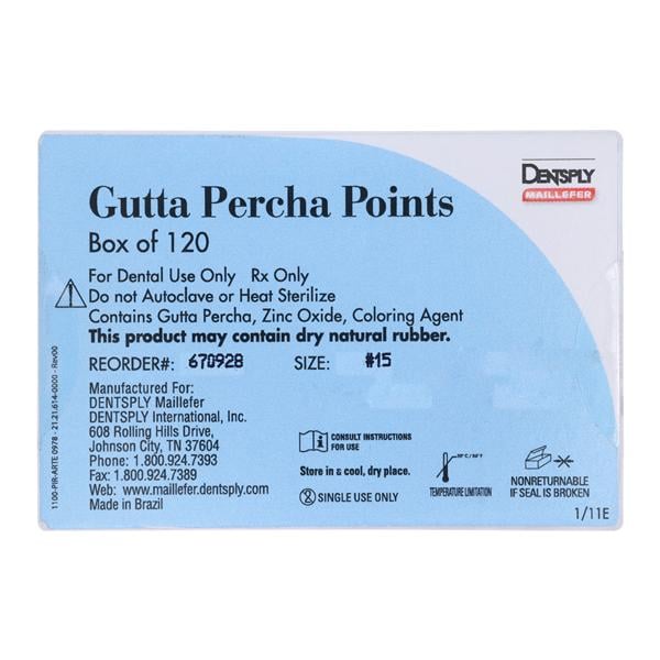 Gutta-percha 15 Boîte