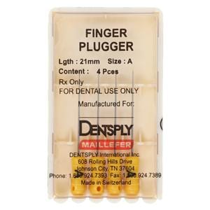 Finger Plugger 21 mm Size 20 A Yellow Conical 4/Pk