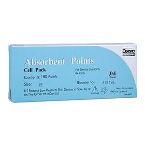 Absorbent Points Size 15 0.04 White 180/Bx