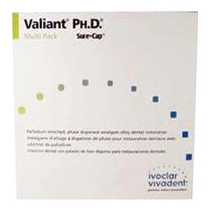 Valiant Ph.D SureCap Alloy Capsules Double Spill Regular Set 500/Bx